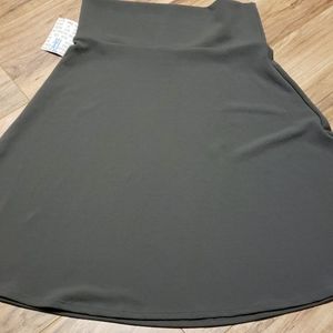 NWT gray textured  LLR azure skirt